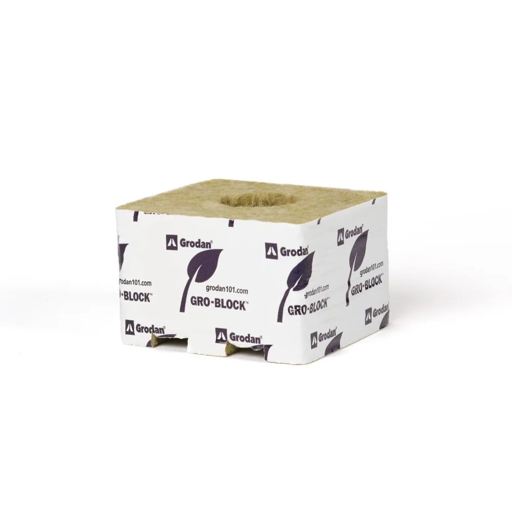Grodan PARGRO PAR6.5 - Small 4" (4x4x2.6) w/ Hole - Loose Pallet Bulk - Image 2