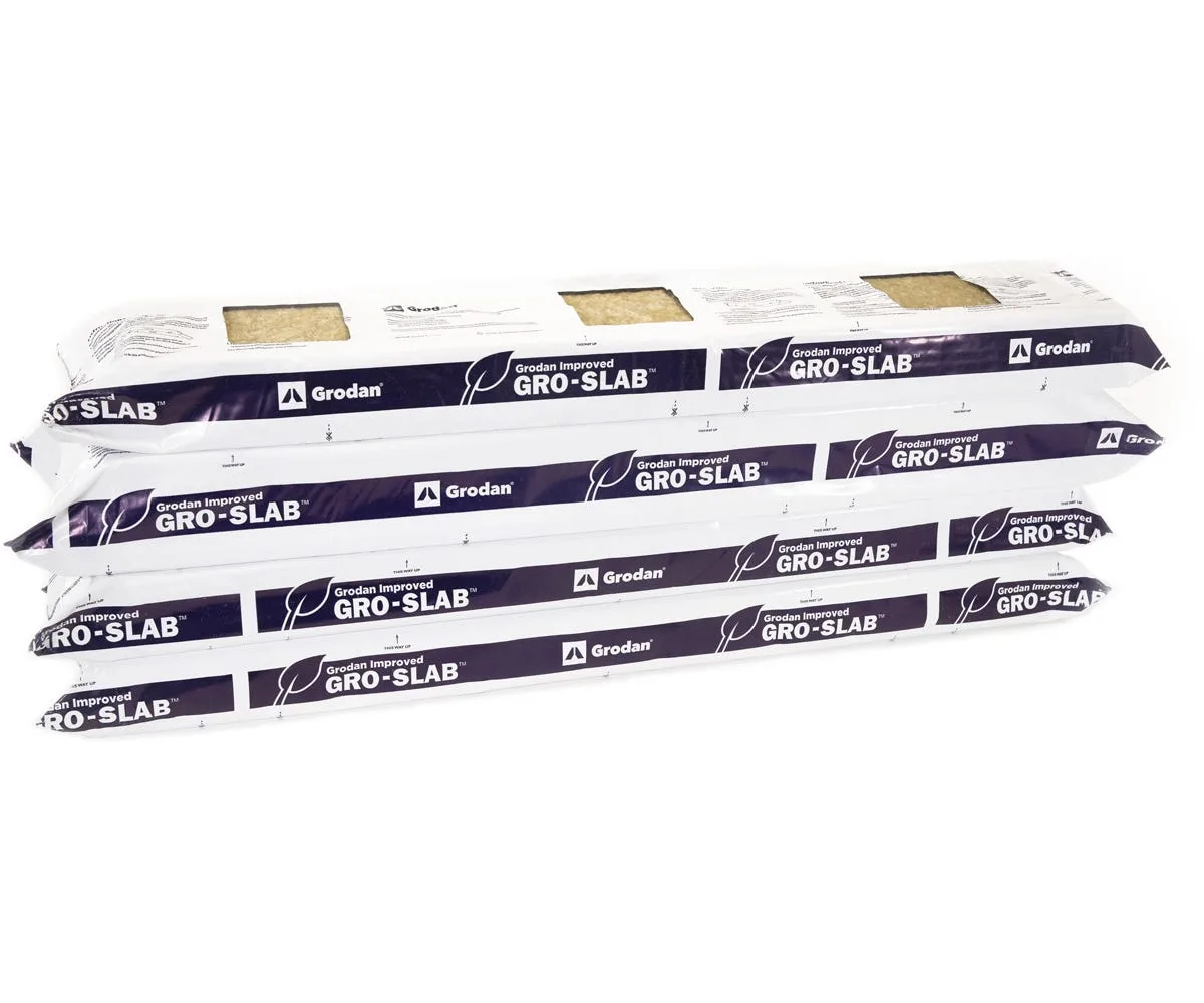 Grodan PARGRO Slab (36x6x3 w/ 3-10x10 pre-cut holes) - Bag — Case of 12 - Image 2