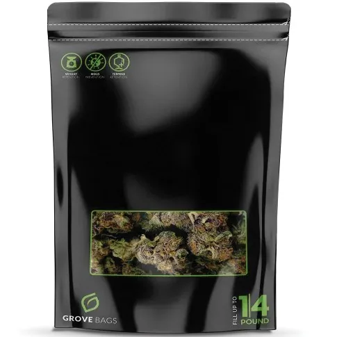 Grove Bags GRB 250pc Grovebag Original Quarter Pound Pouch 9 2/3" x 13 1/9" + 5" OBG
