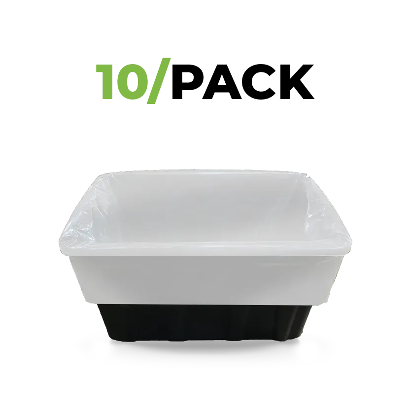 TerpLoc 27-Gallon White Tote Liner (Case of 50) - Image 2