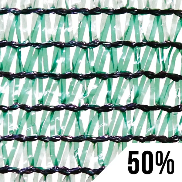 GROW1 Greenhouse Shade Cloth Dark Green 50% Light Dep 10ft x 100ft