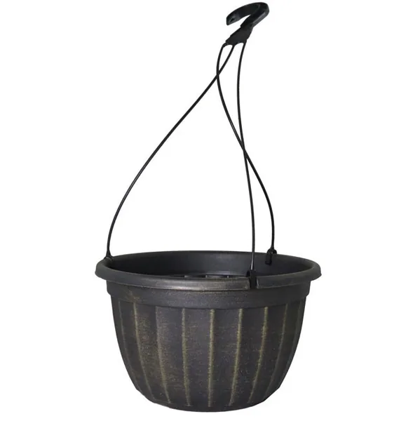 Grower Select 11in Serenity Hanging Basket Black/Silver 3-Strand (Case of 72)