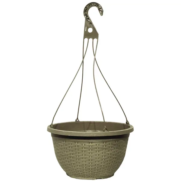 Grower Select 12.00 Boxwood Hanging Basket ACP Aged Cappuccino with Hanger — Case of 50 - Image 2