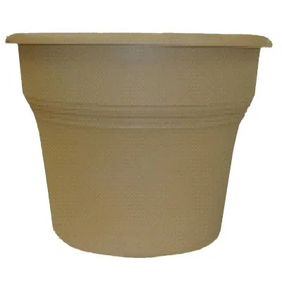 Grower Select 12in Orbit Deco Planter, Mocha, 3.41 gal (Case of 45)