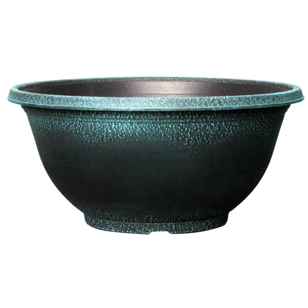 Grower Select 12.00 Sugar Sand Bowl Brushed Teal 1.6gal - 12in OD X 5.5in H X 5.8in BD (Case of 51)