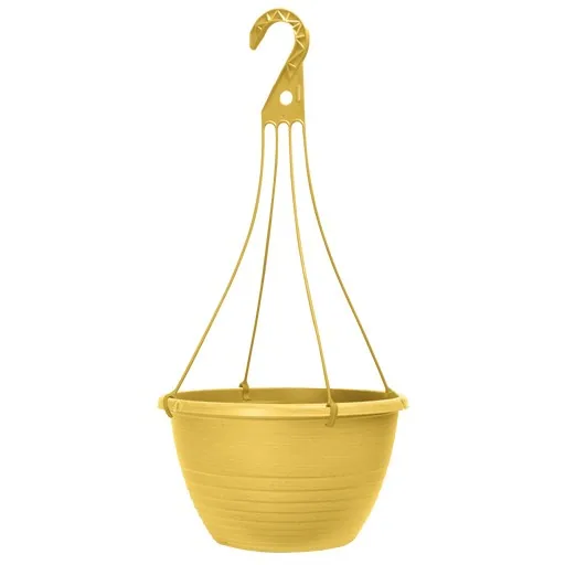 Grower Select 13.00 Everest Hanging Basket, With 18in Hanger, Blush Sunglow, 12.99in OD x 7.48in H, 2.8 Gallon (Case of 64)