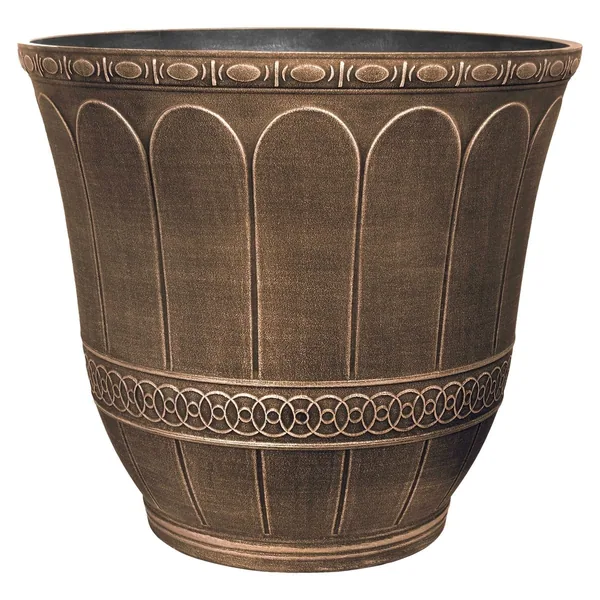Grower Select 13.00 Scalloped Flare Planter Warm Copper 4.1gal - 13in OD x 11.5in H (Case of 25)