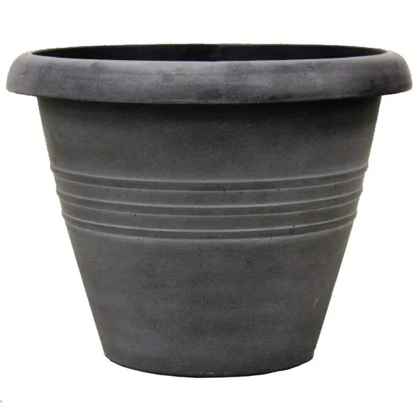 Grower Select 13in Round Trio Planter Aged Black (Case of 36) - Image 2