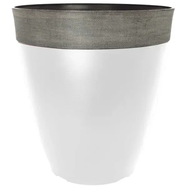 Grower Select 14.00 Gala Tall Planter High Gloss Black With Chalk Rim 7gal - 14in OD X 15in H — Case of 9 - Image 2