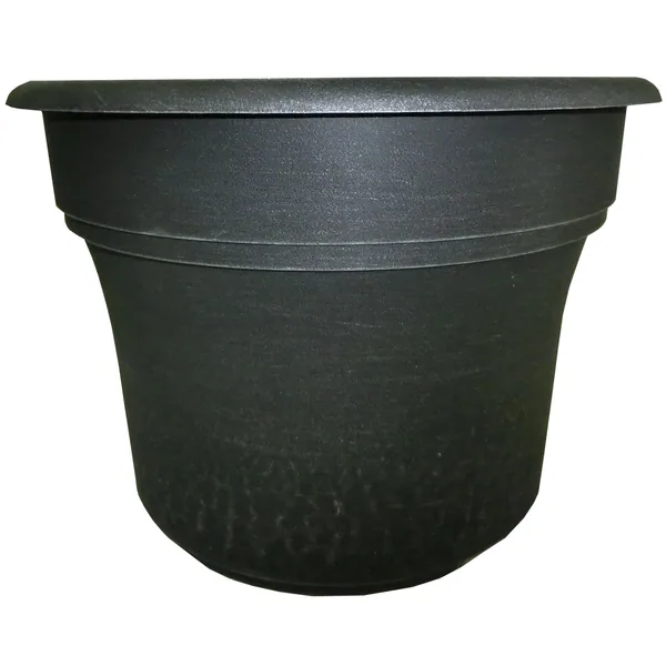 Grower Select 14.00 Orbit Pot Black / Silver 5.5gal - 14.06in D x 10.3in H — Case of 24