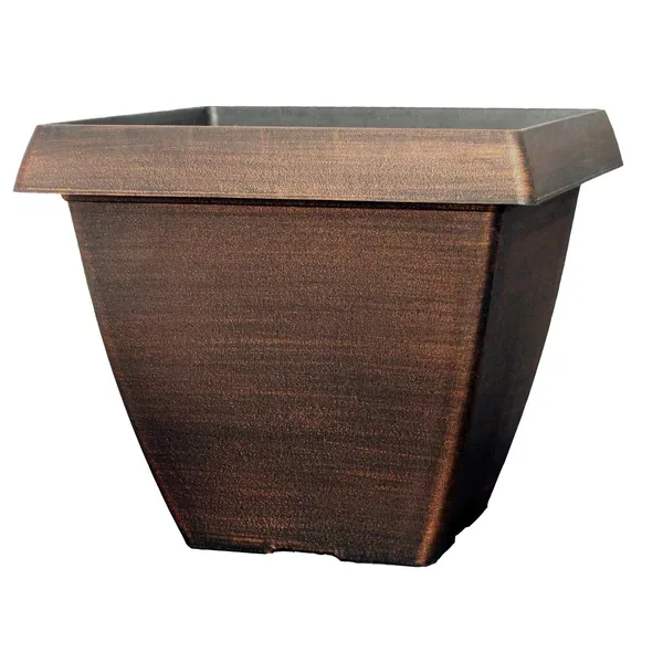 Grower Select 14.50 Square Cove Planter Warm Copper — Case of 20 - Image 2
