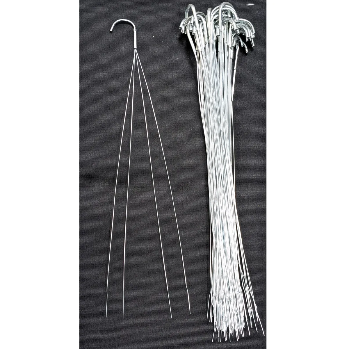 Grower Select 14" Hanging Basket Hunter Green 20" 4 Strand Wire Hanger Wire Hanger Flat Bottom Coco Liner; 14in x 7in 2.37 Gal / 9 liters Liquid Volume Capacity