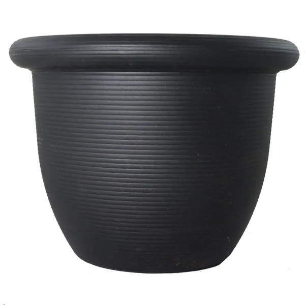Grower Select 16.00 Jessie760 Rolled Rim Pot Black — Case of 12