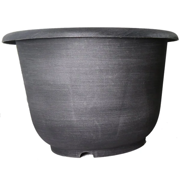 Grower Select 16.00 Roll Rim Pot Black / Silver