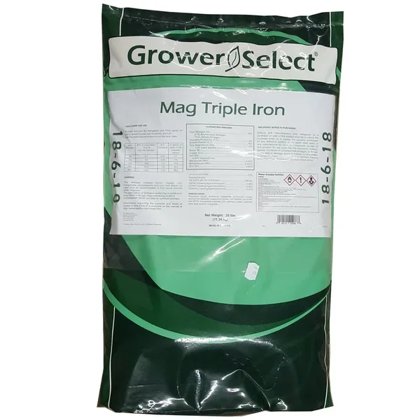 Grower Select 18-6-18 Mag Triple Iron 25Lb - Image 2