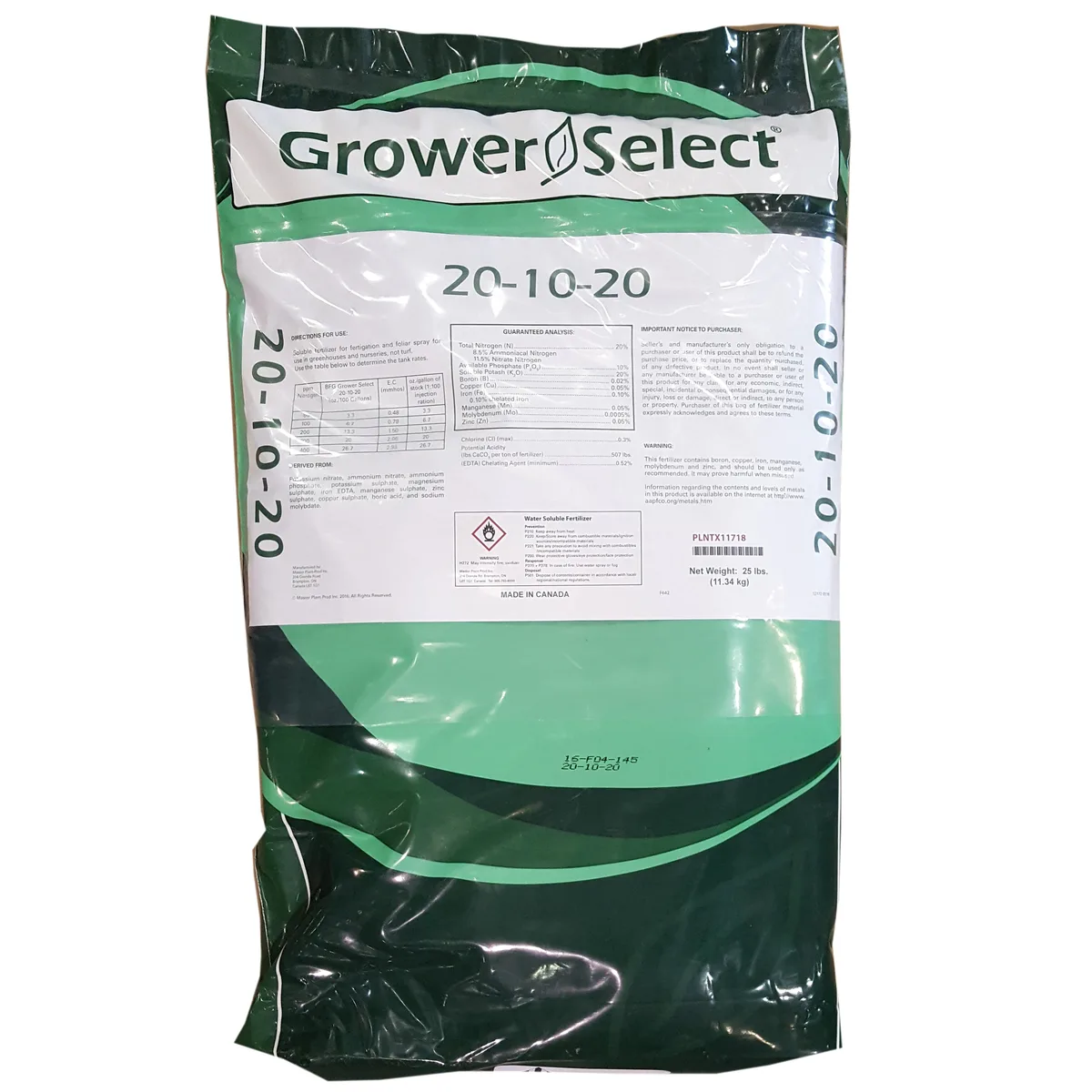 Grower Select 20-10-20 25Lb - Image 2