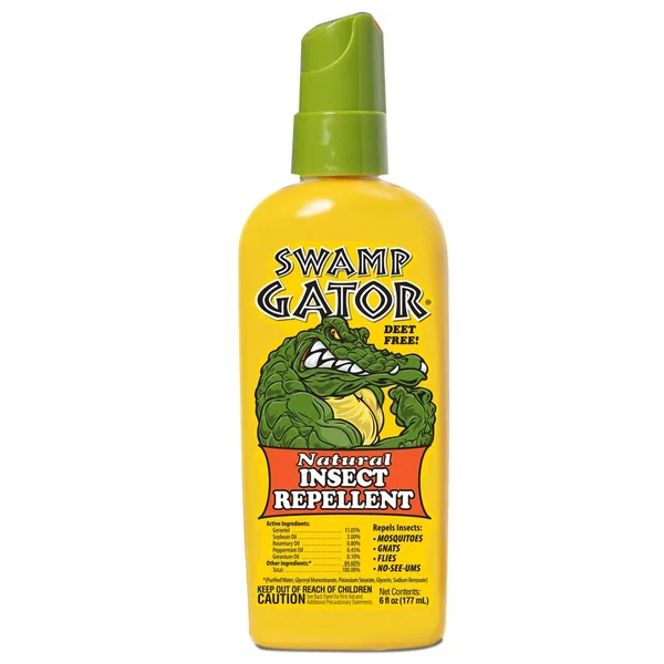 P F Harris Manufacturing Harris 6oz Swamp Gator DEET-Free Repellent