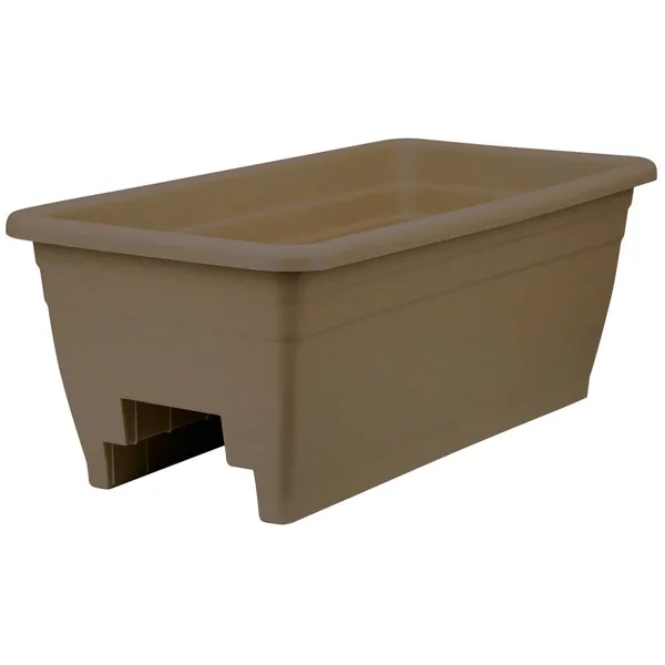 HC 24" Deck Rail Box Planter Chocolate Akro Mils