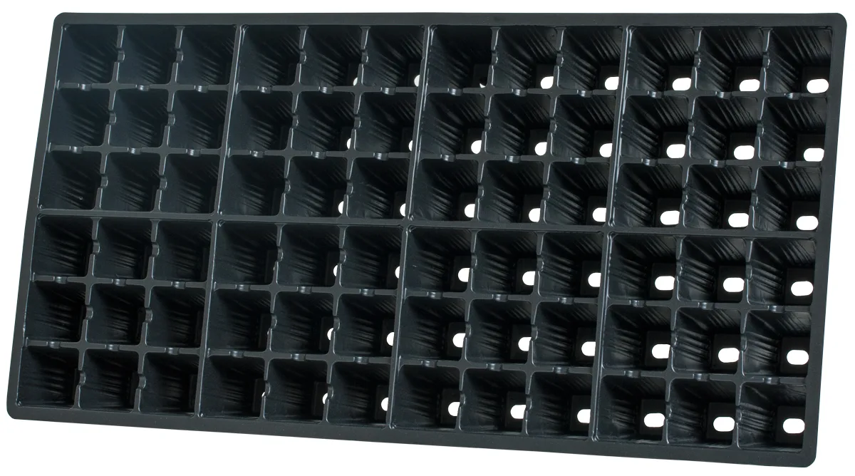 Heavy Duty 72-Cell Pack Square Plug Flat Insert