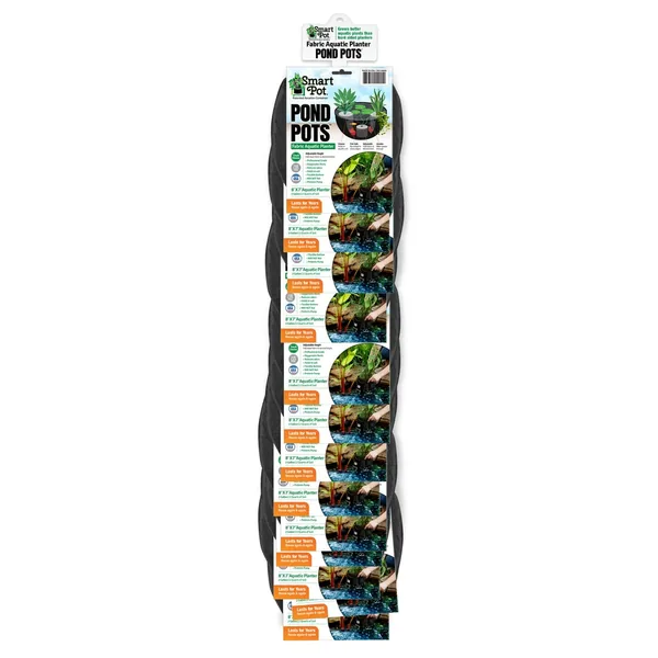 High Caliper Growing Smart Pot 12pc Pond Pot Black Asst Sizes Clip Strip (6 Each 2 gal 3 gal)