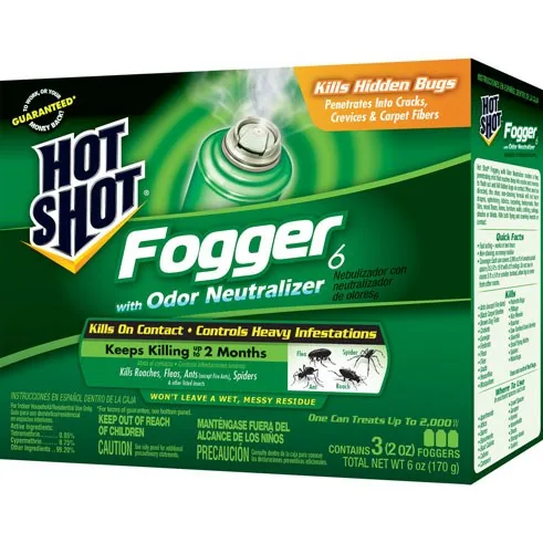 United Industries Corporation Hot Shot 6pc 2oz Fogger with Odor Neutralizer Value Pack