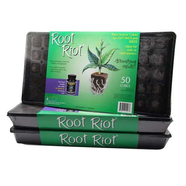 Hydrodynamics International HDI Root Riot Tray Of 50 w/o Clonex - Image 2