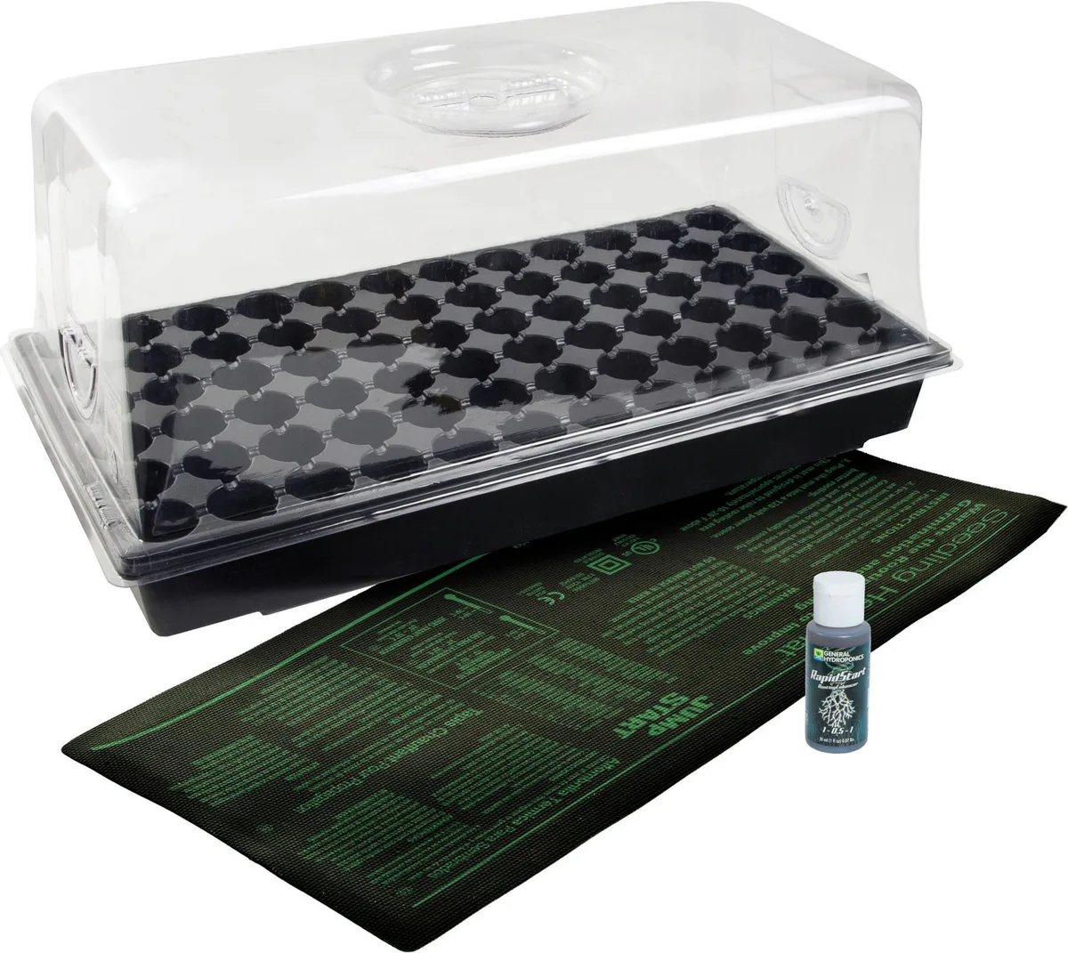 Hydrofarm, HDF Hot House w/Heat Mat 72 Cell 6" Dome