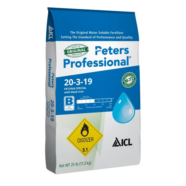 ICL Peters 20-3-19 25LB Petunia Black Iron