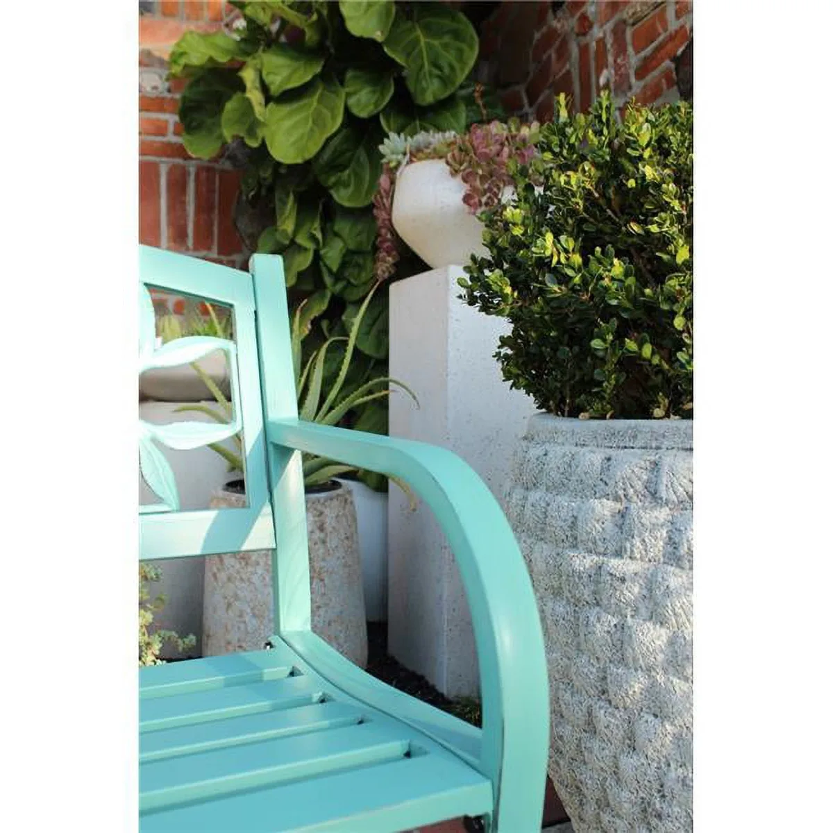 Innova Spring Leave Steel Bench Patina - Image 3