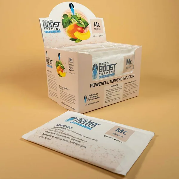 Integra Boost Terpene Essentials: Myrcene 67g at 62% RH (12pcs/Box)
