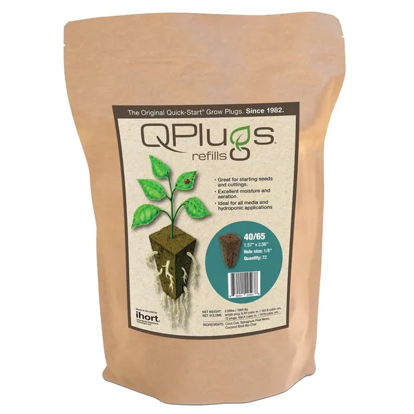 International Horticultural IHT Qplug 40/65 72ct Refill Bag