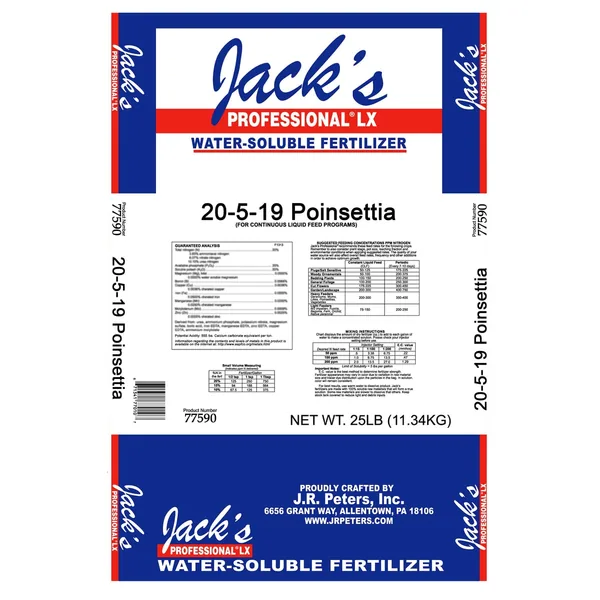 Jacks Prof Poinsettia LX 20-5-19 25Lb