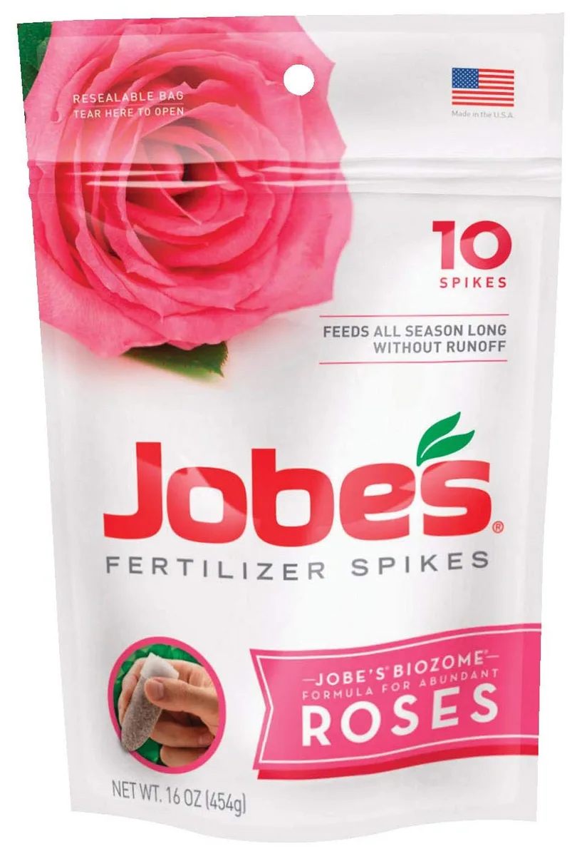 Jobes 10ct Rose Fertilizer Spikes 9-12-9 - Image 2