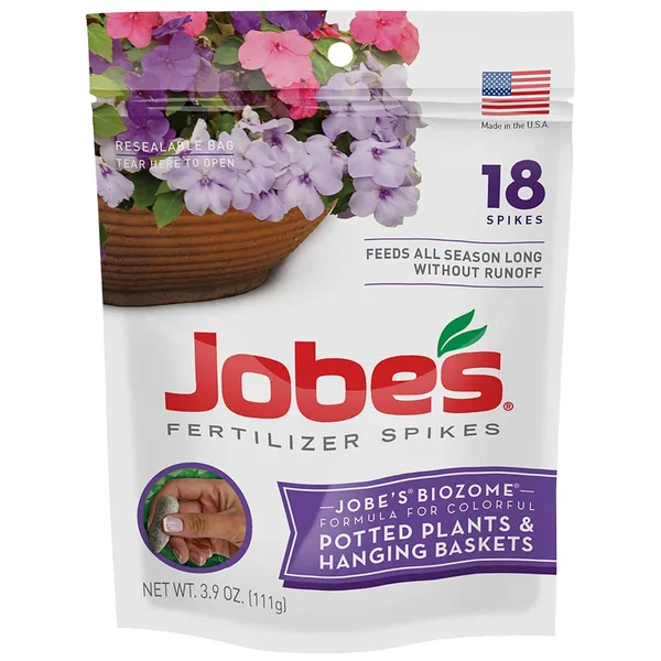 Jobes 18ct Potted Plant & Hanging Basket Spikes w/Clipstrips
