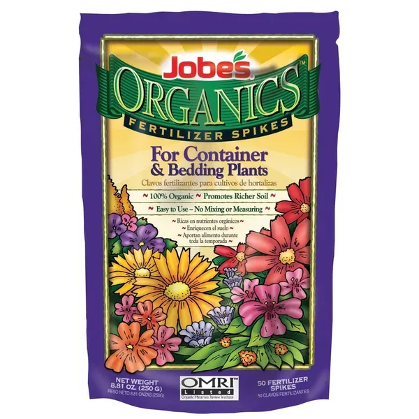 Jobes 50ct Organic Container & Annuals Fertilizer Spikes - Image 2