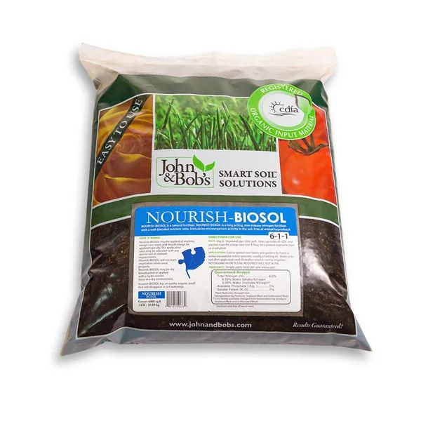 John & Bob's Corporation John & Bobs 24 lbs Nourish Biosol Organic Fertilizer