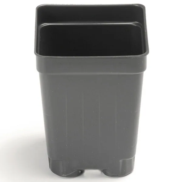Landmark Plastic 03.00 Square Pot Deep Root Channel Black (Case of 800)