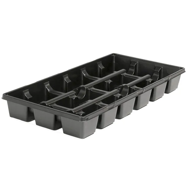 Landmark Plastic 03.25 Inch True Pot Tray 18 Count Black / (Case of 100)