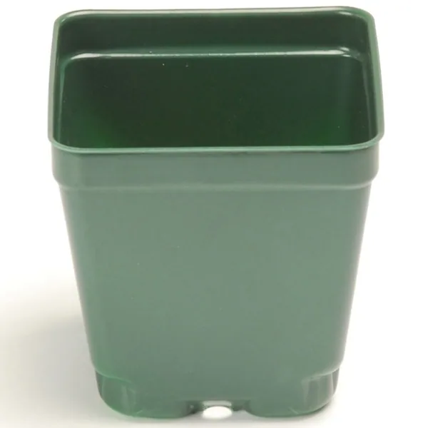 Landmark Plastic 04.00 Square Press Fit Pot Black — Case of 450