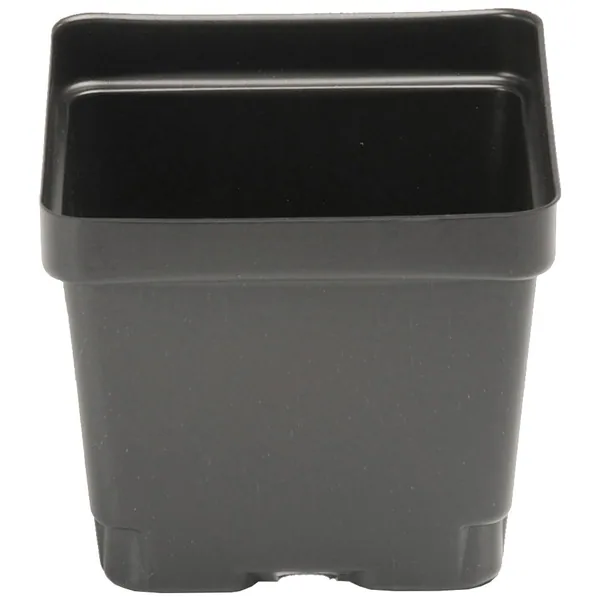 Landmark Plastic 04.50 Square Press Fit Pot Black (Case of 375)
