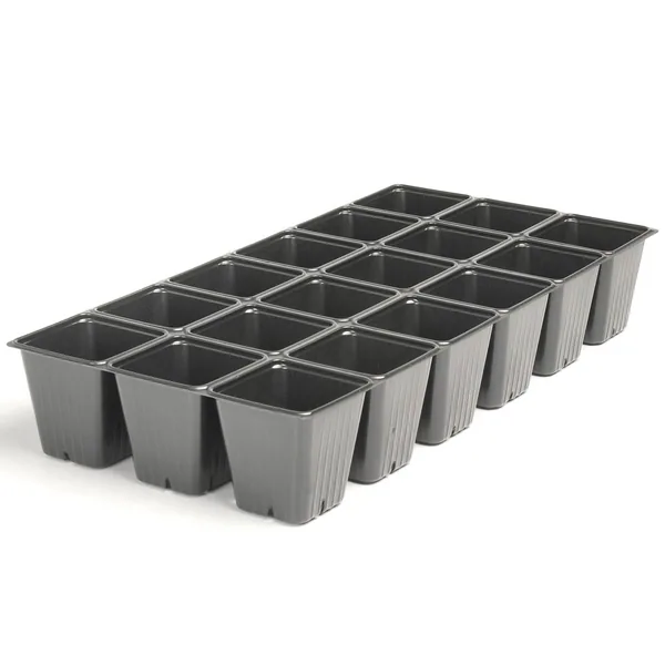 Landmark T 1801 Sheet Of Pots-18 Black (Case of 100)