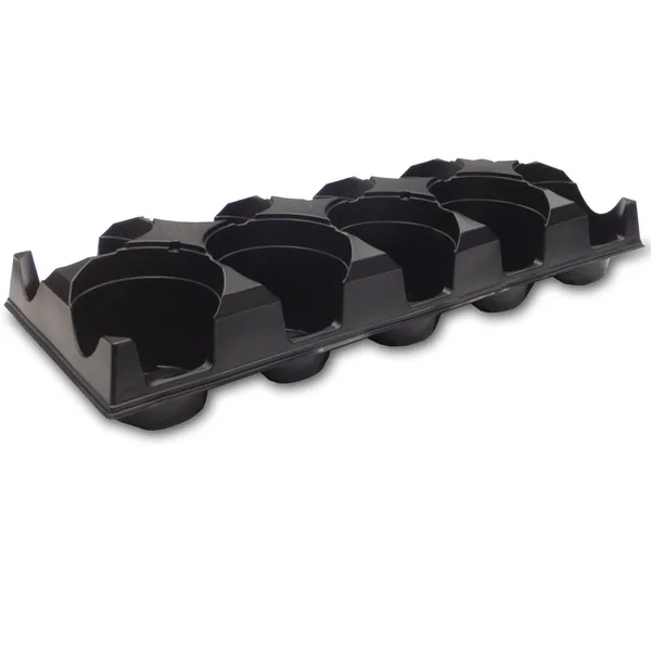 Landmark Trade Gallon Open Flat Transport Tray-6 Black (Case of 50)