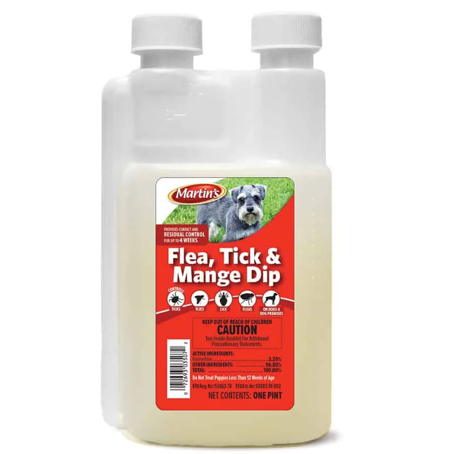Martin's 16oz Flea, Tick & Mange Dip Concentrate - Image 2