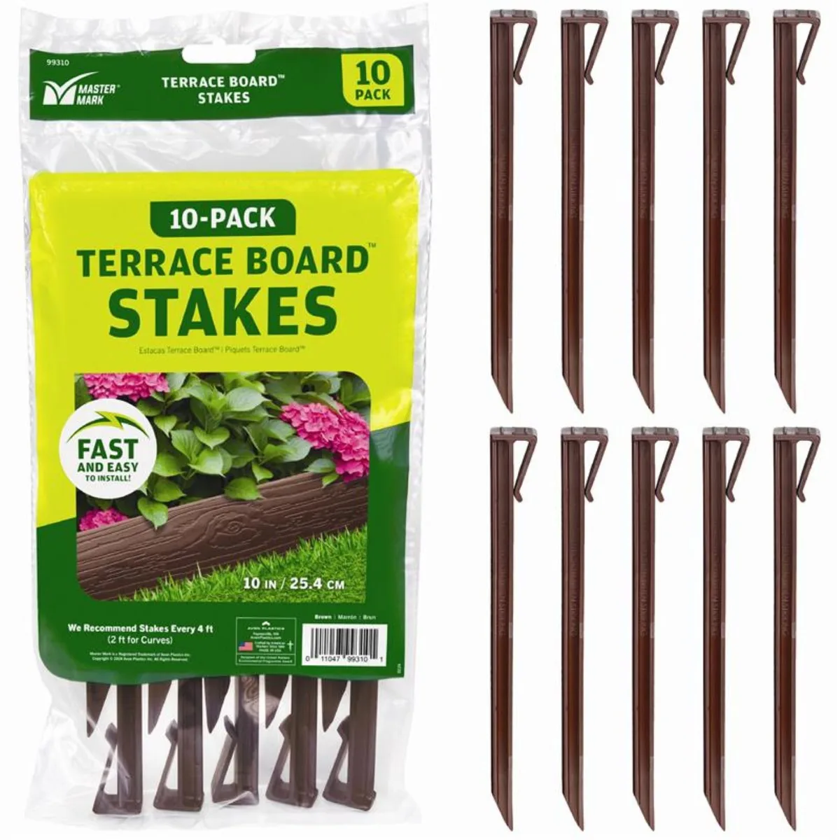 Master Mark Brown Terrace Board Stakes 10pk - Image 2