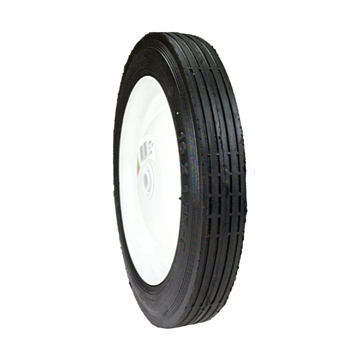 Maxpower 10" x 1.75" Centered Steel Lawn Mower Wheel with Ribbed Tread - Image 2