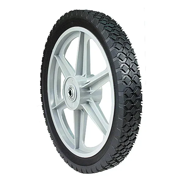Maxpower 335110 14" x 1.75" Spoked Plastic Wheel with Diamond Tread - Image 2