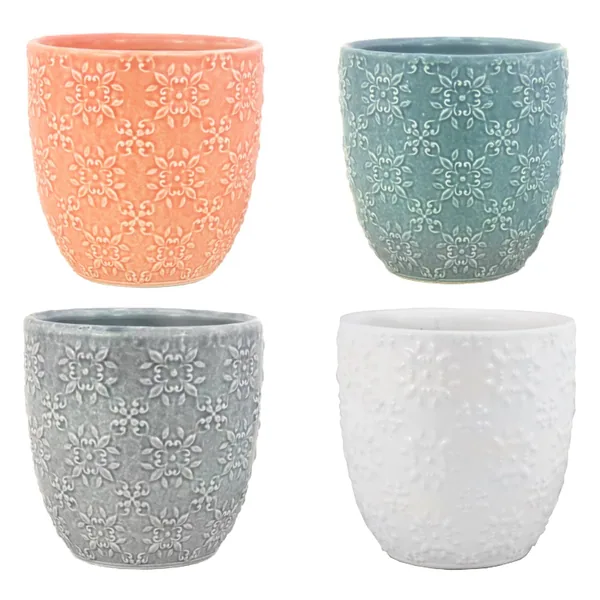 MCarr 16PC 5" Small Floral Planter Set Mixed (Case of 16)
