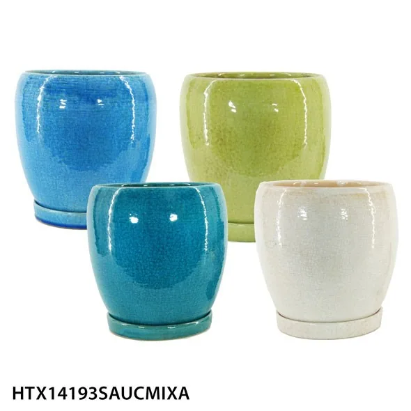 MCarr 16PC Egg Pot W/Sau Set Mixed Colors (Case of 16)