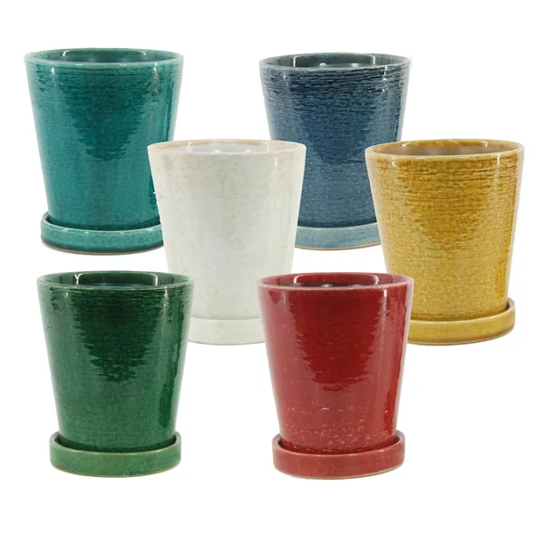 MCarr 18pc Tall Round Pot Set Mixed Colors (Case of 18)