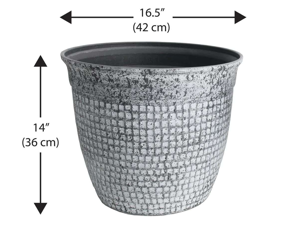 MCarr 24pc Cana Planter Mosaic Cement - Image 2